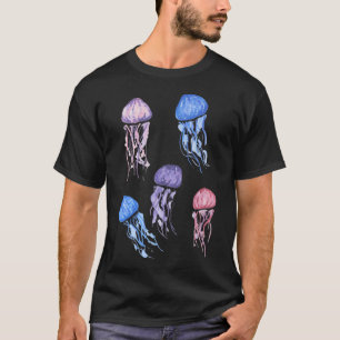 Group of Five Jelly Fish T-Shirt