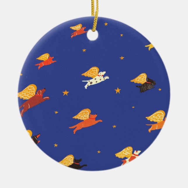 group of flying dogs Ornament (Front)