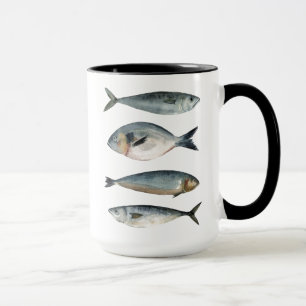 Group of Four Fish Mug