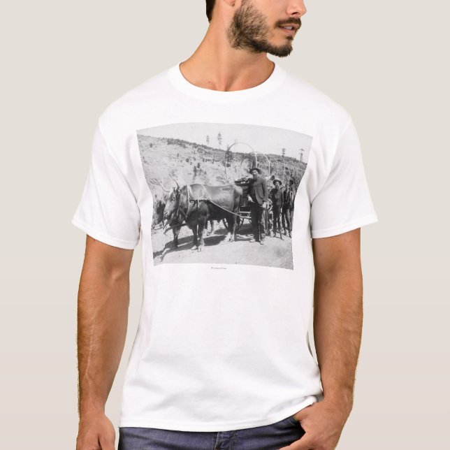 Group of Gold Prospectors Photograph T-Shirt (Front)