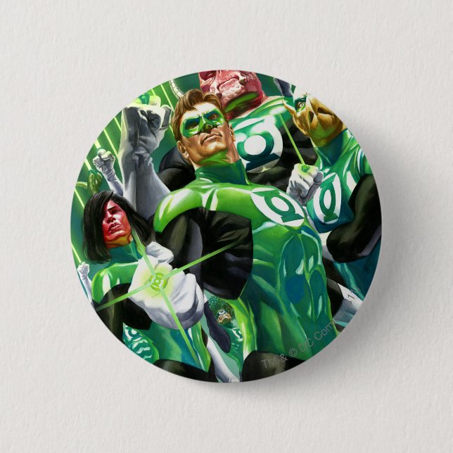 Group of Green Lanterns 6 Cm Round Badge (Front)
