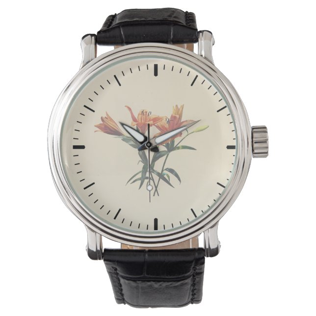 Group of Orange Lilies Watch (Front)