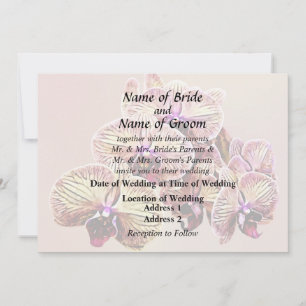 Group of Phalaenopsis Orchids Wedding Products Invitation