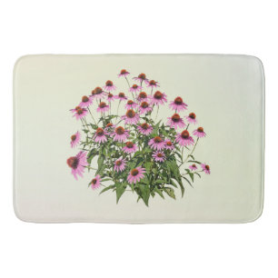 Group of Pink Coneflowers Bath Mat