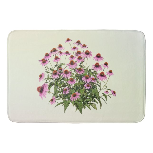 Group of Pink Coneflowers Bath Mat (Front)