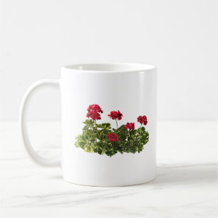 Group of Red Geraniums Coffee Mug