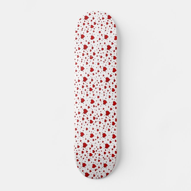 Group of Red Hearts Skateboard Deck (Front)