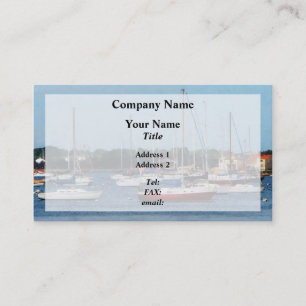 Group of Sailboats Newport RI Business Card