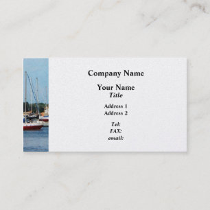 Group of Sailboats Newport RI - Platinum Business Card