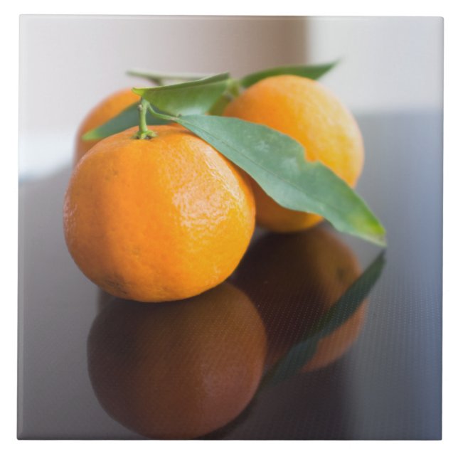 Group of the fresh tangerines tile (Front)