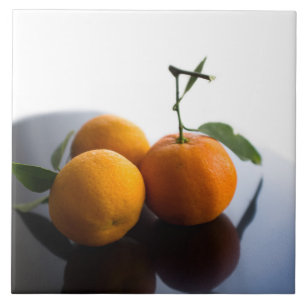Group of the fresh tangerines tile