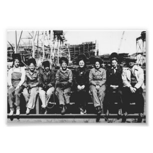 Group of Women Welders During World War Two Photo Print