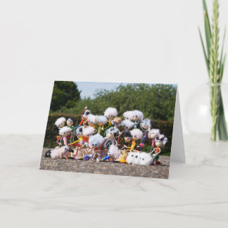 Group photo of the Fubby's. A happy crowd. Thank You Card