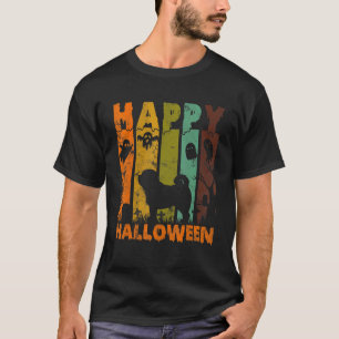 Group Pyjamas Matching Halloween Costume Retro Pug T-Shirt