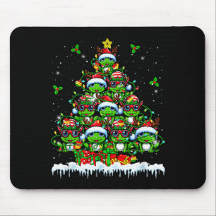 Group Santa Reindeer Elf Frogs Xmas Tree Colorful  Mouse Pad