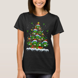 Group Santa Reindeer Elf Frogs Xmas Tree Colorful T-Shirt