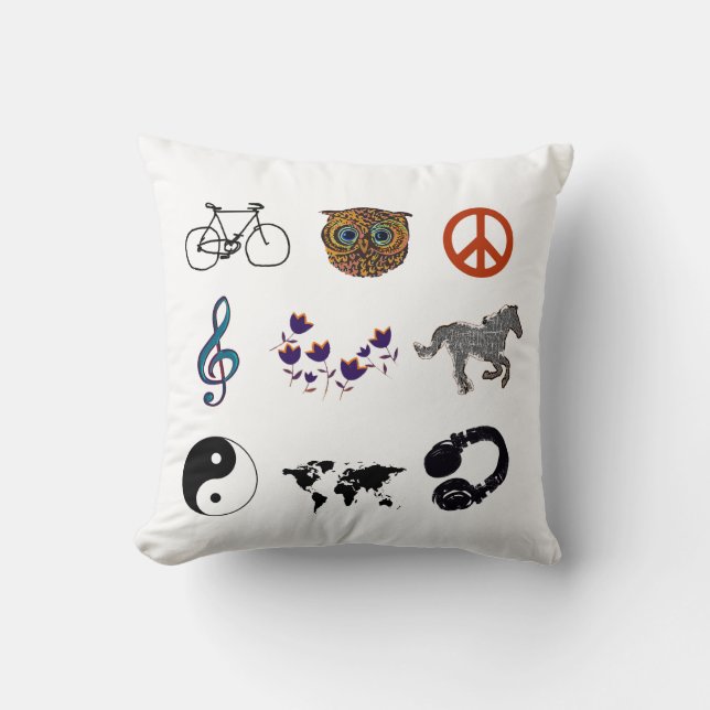grouped graphic elements cushion (Front)
