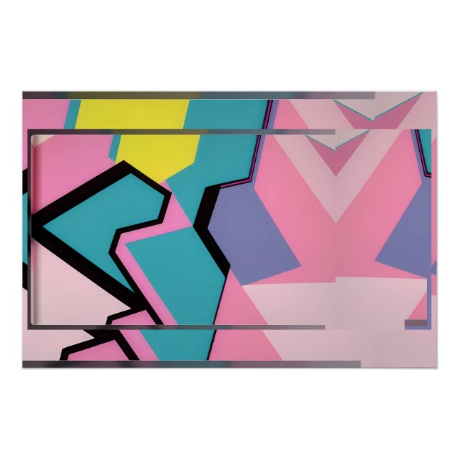 Grouped Memphis Design Poster (Front)