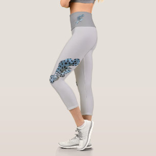 Grouper - Abstract Design - Cut out of a photo Capri Leggings