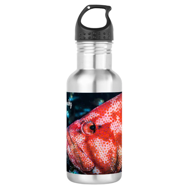 Grouper and Cleaner Shrimp 532 Ml Water Bottle (Front)