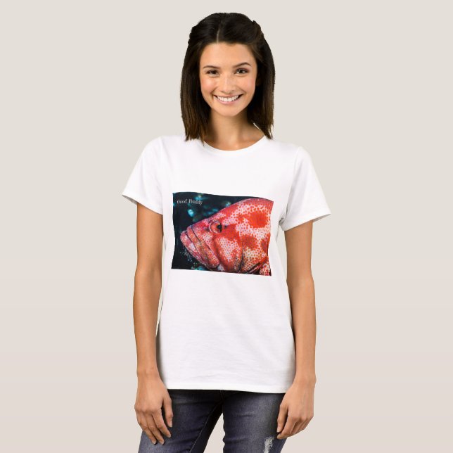Grouper and Cleaner Shrimp T-Shirt (Front Full)