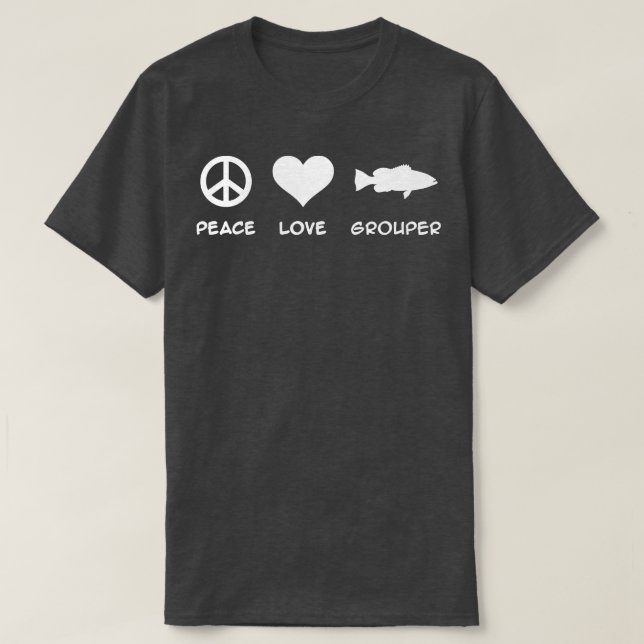 Grouper Fishing T-Shirt (Design Front)