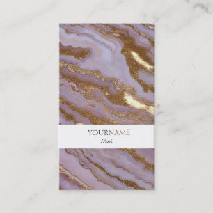 Groupon Abstract Marble Faux Gold Business Card