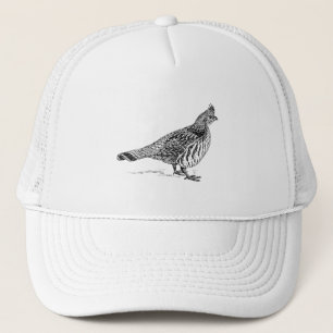 Grouse Bird Sletch Trucker Hat