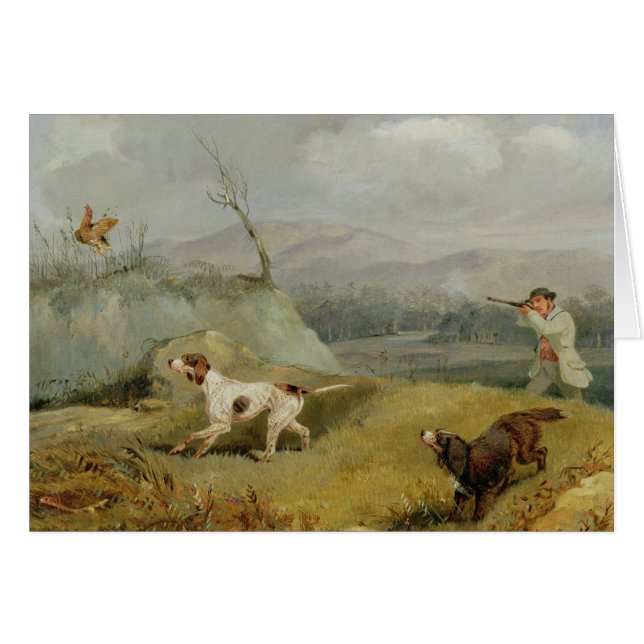 Grouse Shooting (oil on canvas) (Front Horizontal)