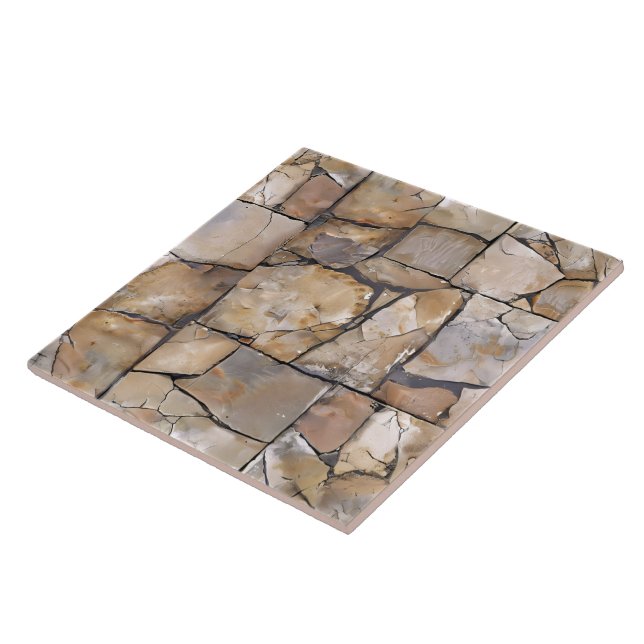 Grouted Flagstone Tiles Elevate Outdoors (Side)