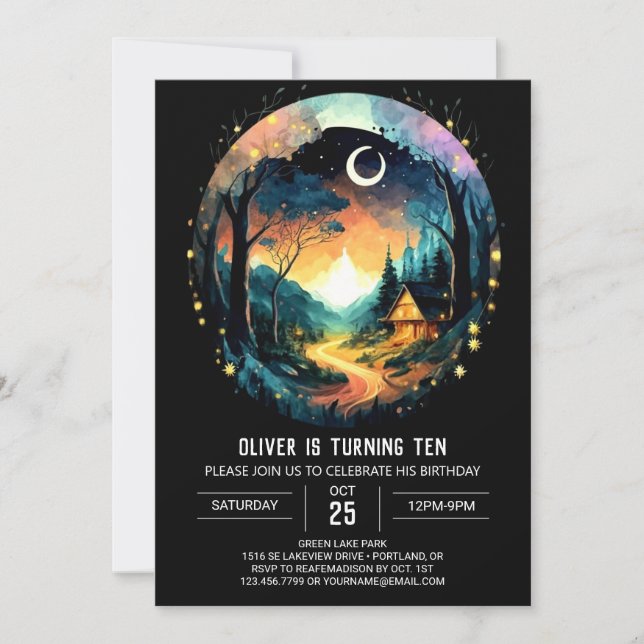 Grove Elegant Cottagecore Birthday Invitation (Front)