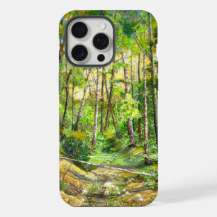 grove painting watercolor on silk iPhone 15 pro max case