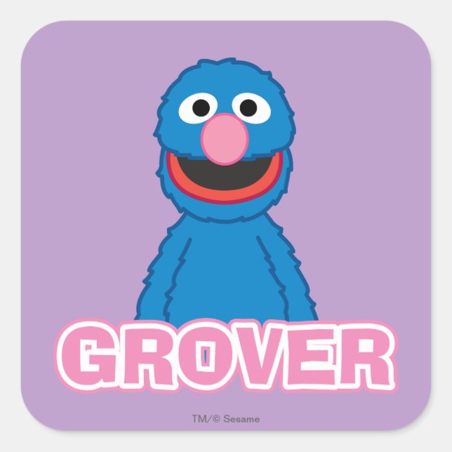 Grover Classic Style Square Sticker (Front)