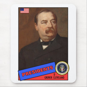 Grover Cleveland Baseball Card Mouse Pad