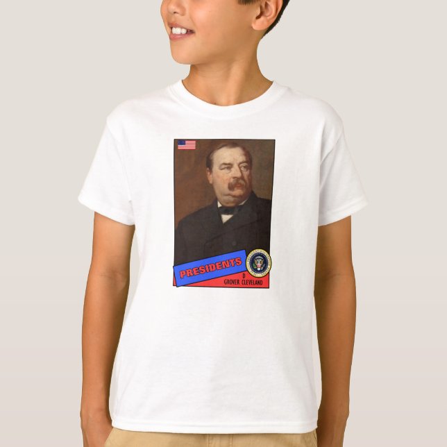 Grover Cleveland Baseball Card T-Shirt (Front)