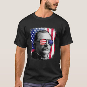 Grover Cleveland US flag 4th of July T-Shirt
