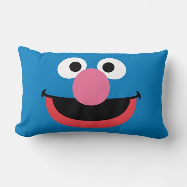 Grover Face Art Lumbar Cushion (Front)