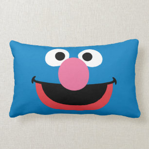 Grover Face Art Lumbar Cushion