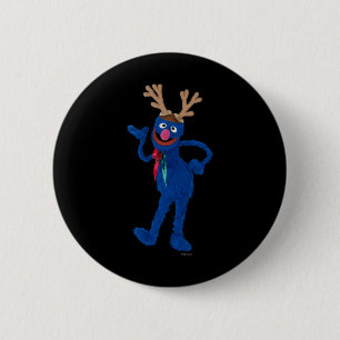 Grover Gingerbread T Shirt 6 Cm Round Badge