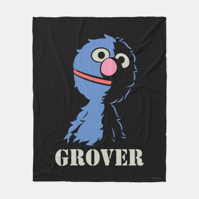 Grover Half Fleece Blanket (Front)