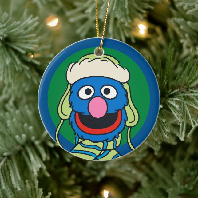 Grover Winter Hat Ceramic Tree Decoration (Tree)