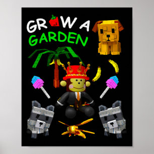 Grow A Garden Gamer Candy Blossom Fruit Palm Monke Poster