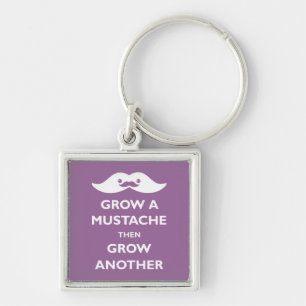 Grow a Moustache Key Ring