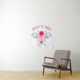 Grow A Pair - Feminist Empowered Women's Rights Tapestry