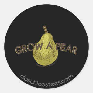 Grow A Pear Classic Round Sticker
