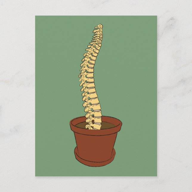 Grow A Spine Postcard (Front)