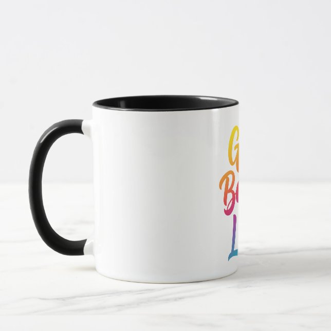 Grow Beyond Limits Quote – Gradient Motivational Mug (Left)