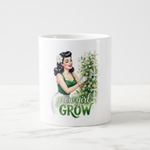 Grow Girl Grow Gardening Pun Coffee Mug