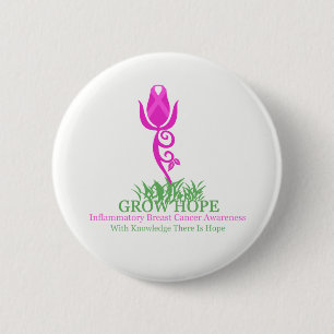 Grow Hope 6 Cm Round Badge