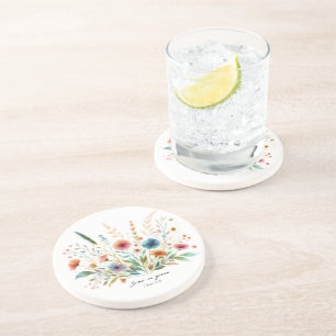 Grow in Grace floral Coaster